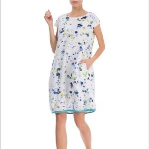 Grizas White and Blue Floral Dress